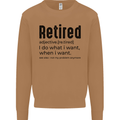 Retired Definition Funny Retirement Mens Sweatshirt Jumper Caramel Latte
