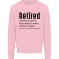 Retired Definition Funny Retirement Mens Sweatshirt Jumper Light Pink