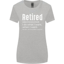Retired Definition Funny Retirement Womens Wider Cut T-Shirt Sports Grey
