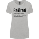 Retired Definition Funny Retirement Womens Wider Cut T-Shirt Sports Grey