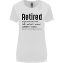 Retired Definition Funny Retirement Womens Wider Cut T-Shirt White