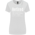 Retired Definition Funny Retirement Womens Wider Cut T-Shirt White