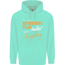 Retirement Plan I Plan on Kayaking Kayak Mens 80% Cotton Hoodie Peppermint