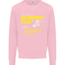 Retirement Plan I Plan to Skydive Skydiving Mens Sweatshirt Jumper Light Pink