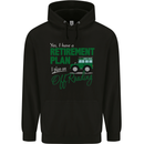 Retirement Plan Off Roading 4X4 Road Funny Mens 80% Cotton Hoodie Black