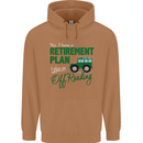 Retirement Plan Off Roading 4X4 Road Funny Mens 80% Cotton Hoodie Caramel Latte