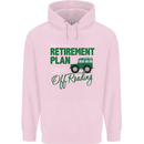 Retirement Plan Off Roading 4X4 Road Funny Mens 80% Cotton Hoodie Light Pink