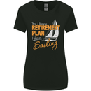 Retirement Plan Sailing Sailor Boat Funny Womens Wider Cut T-Shirt Black