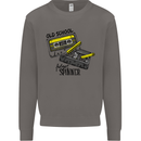 Retro 80s Music Cassette Old School Spinner Mens Sweatshirt Jumper Charcoal