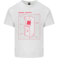 Retro Arcade Game Cabinet Gaming Gamer Mens Cotton T-Shirt Tee Top White