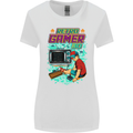 Retro Gamer Arcade Games Gaming Womens Wider Cut T-Shirt White