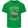 Retro Gamer Funny Gaming Mens Cotton T-Shirt Tee Top Irish Green
