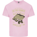 Retro Gamer Funny Gaming Mens Cotton T-Shirt Tee Top Light Pink