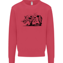 Rhino Ecology Rhinoceroses Mens Sweatshirt Jumper Heliconia