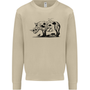 Rhino Ecology Rhinoceroses Mens Sweatshirt Jumper Sand