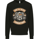 Ride 'Till Death Biker Motorcycle Motobike Mens Sweatshirt Jumper Black