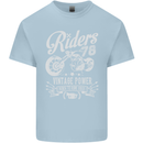 Riders 78 Motorcycle Motorbike Biker Mens Cotton T-Shirt Tee Top Light Blue
