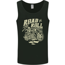 Road and Roll Motorbike Biker Motorcycle Mens Vest Tank Top Black