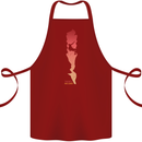 Rock Climbing There's No Limit Climber Cotton Apron 100% Organic Maroon