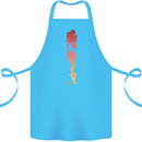Rock Climbing There's No Limit Climber Cotton Apron 100% Organic Turquoise