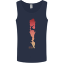 Rock Climbing There's No Limit Climber Mens Vest Tank Top Navy Blue