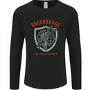 Rock Garage the Place for Rock Guitar Mens Long Sleeve T-Shirt Black