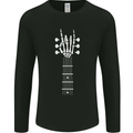 Rock & Roll Guitar Hand Guitarist Electric Mens Long Sleeve T-Shirt Black
