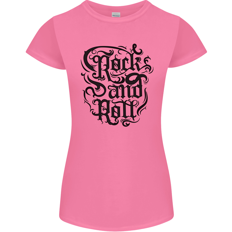Rock and Roll Music Womens Petite Cut T-Shirt Azalea