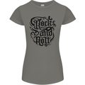 Rock and Roll Music Womens Petite Cut T-Shirt Charcoal