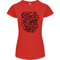 Rock and Roll Music Womens Petite Cut T-Shirt Red