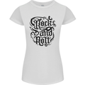Rock and Roll Music Womens Petite Cut T-Shirt White