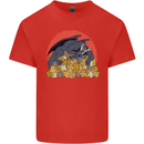 Role Play Games Dragon RPG Dice Funny Mens Cotton T-Shirt Tee Top Red