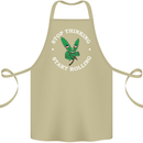 Rolling Funny Bong Weed Cannabis Drugs Cotton Apron 100% Organic Khaki