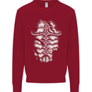 Roman Armour Fancy Dress Warrior Gym MMA Kids Sweatshirt Jumper Red