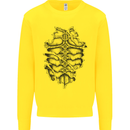 Roman Armour Fancy Dress Warrior Gym MMA Kids Sweatshirt Jumper Yellow