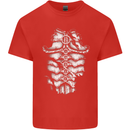 Roman Armour Fancy Dress Warrior Gym MMA Kids T-Shirt Childrens Red