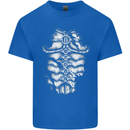 Roman Armour Fancy Dress Warrior Gym MMA Kids T-Shirt Childrens Royal Blue