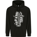 Roman Armour Fancy Dress Warrior Gym MMA Mens 80% Cotton Hoodie Black