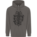 Roman Armour Fancy Dress Warrior Gym MMA Mens 80% Cotton Hoodie Charcoal
