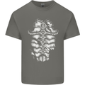 Roman Armour Fancy Dress Warrior Gym MMA Mens Cotton T-Shirt Tee Top Charcoal