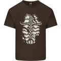 Roman Armour Fancy Dress Warrior Gym MMA Mens Cotton T-Shirt Tee Top Dark Chocolate