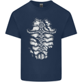 Roman Armour Fancy Dress Warrior Gym MMA Mens Cotton T-Shirt Tee Top Navy Blue