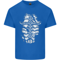 Roman Armour Fancy Dress Warrior Gym MMA Mens Cotton T-Shirt Tee Top Royal Blue