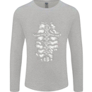 Roman Armour Fancy Dress Warrior Gym MMA Mens Long Sleeve T-Shirt Sports Grey