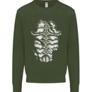 Roman Armour Fancy Dress Warrior Gym MMA Mens Sweatshirt Jumper Forest Green