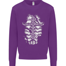 Roman Armour Fancy Dress Warrior Gym MMA Mens Sweatshirt Jumper Purple