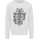 Roman Armour Fancy Dress Warrior Gym MMA Mens Sweatshirt Jumper White