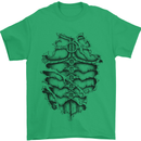 Roman Armour Fancy Dress Warrior Gym MMA Mens T-Shirt Cotton Gildan Irish Green