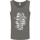 Roman Armour Fancy Dress Warrior Gym MMA Mens Vest Tank Top Charcoal