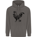 Rooster Camera Photography Photographer Mens 80% Cotton Hoodie Charcoal